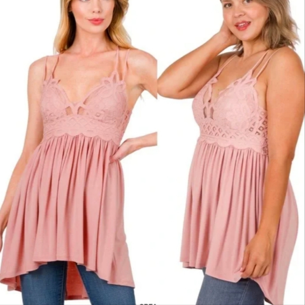 NWOT Boho Top By Zenana Outfitters in Pink 🩷 Size 2X